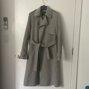 Theory Double Face Wool Cashmere Trench coat (« Oaklane »)